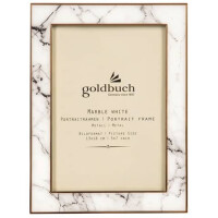 GOLDBUCH Bilderrahmen Marble weiß f.13x18cm