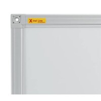 FRANKEN Whiteboard X-tra!Line Emaille Antimikrobiell, Aluminiumrahmen, 900x600 mm, weiß