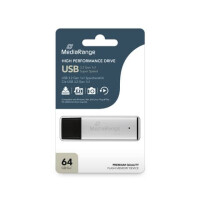 MEDIARANGE USB Stick 3.0 64GB schwarz silber