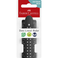 FABER-CASTELL Lineal Dots, 30cm, sortiert