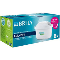 BRITA Wasserfilter-Kartusche MAXTRA PRO ALL-IN-1, Pack 6, weiß