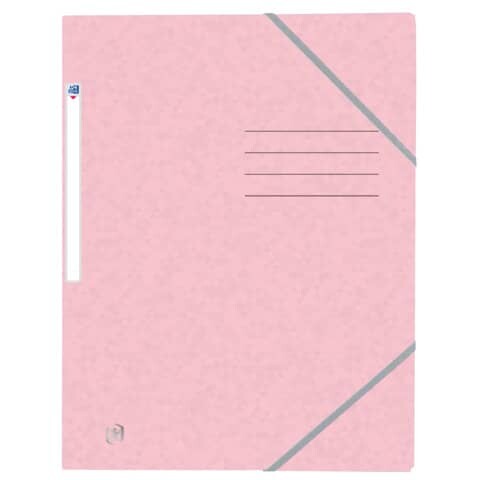 OXFORD Eckspanner A4 Karton pastellrosa Top File+