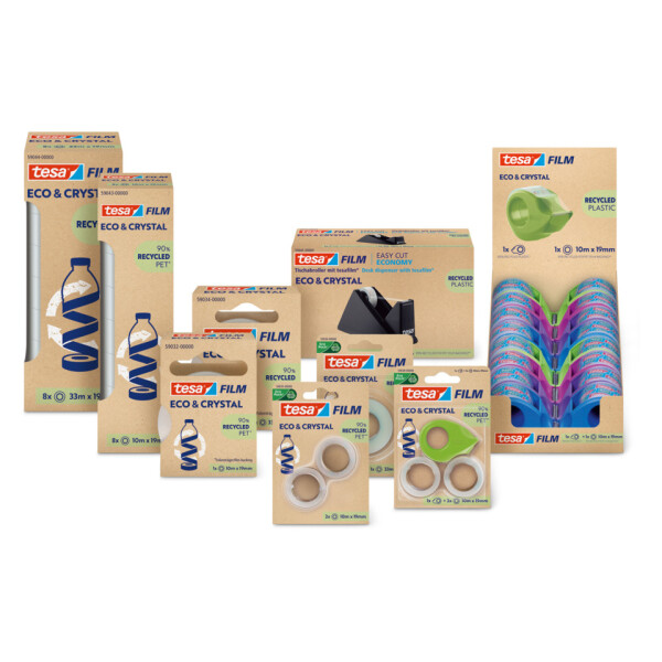 TESA Klebefilm tesafilm eco&crystal, 33mx19mm 59034-00000-01