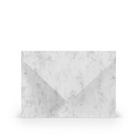 COLORETTI Briefumschlag Coloretti, B6, 80g m², 5 Stück, grau marmora