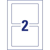 AVERY ZWECKFORM Träger-Etiketten, A4, 160 x 120 mm, 5 Bogen 10 Etiketten, weiß, hellgrau