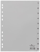 DURABLE Kunststoff-Register, Zahlen, A4, 52-teilig, 1 - 52