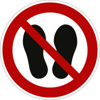 MOEDEL Betreten der Fläche verboten ISO 7010, Folie,...