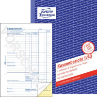 AVERY ZWECKFORM Kassenbuch A5 2x40Blatt...
