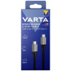 VARTA Ladegerät Speed Charge & Sync Kabel USB Typ C auf USB Typ C schwarz
