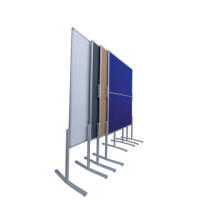 FRANKEN Moderationstafel PRO, klappbar, Filz Filz, Aluminiumrahmen, 1200 x 1500 mm, grau