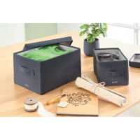 LEITZ Aufbewahrungsbox Stoff 28,5 x 38 cm samtgrau 6144-00-89