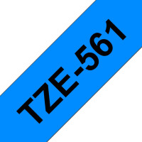 BROTHER Schriftband, 36mmx8m, blau schwarz TZE561