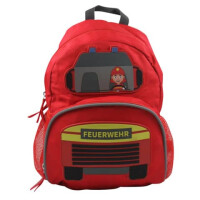 DONAU Kinderrucksack Feuerwehr 3D Motiv