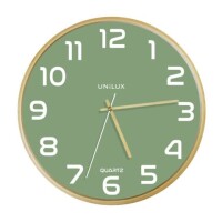 UNILUX Wanduhr BALTIC buche-grün Ø 31,5 cm
