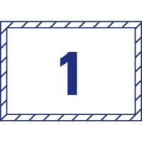 AVERY ZWECKFORM Hinterglas-Etiketten, A5, 210 x 148 mm, 10 Bogen 10 Etiketten, weiß