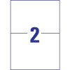 AVERY ZWECKFORM Universal-Etiketten, A4 mit ultragrip, 210 x 148 mm, 65 Bogen 130 Etiketten, weiß