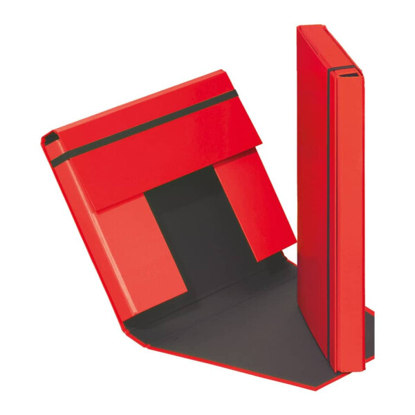 PAGNA Heftbox A4 Basic Gummizugverschluss rot 21309-03