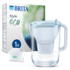 BRITA Wasserfilter-Kanne Style eco inkl. MX PRO, gletscherblau