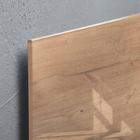 sigel Glas-Magnettafel Artverum, 91 x 46cm, Design Natural-Wood
