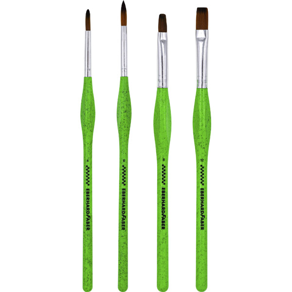 EBERHARD FABER Synthetikhaarpinsel-Set GREEN WINTER