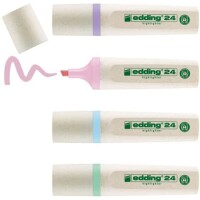 EDDING Textmarker EcoLine, 2-5mm, 4 Stück, pastellfarben sortiert