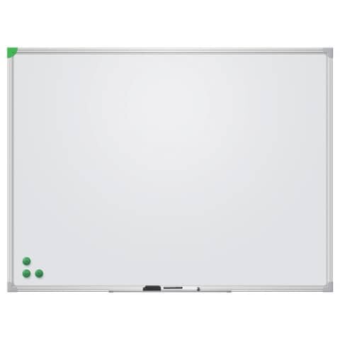 FRANKEN Whiteboard U-Act!Line Emaille, Aluminiumahmen, 1200 x 900 mm, weiß