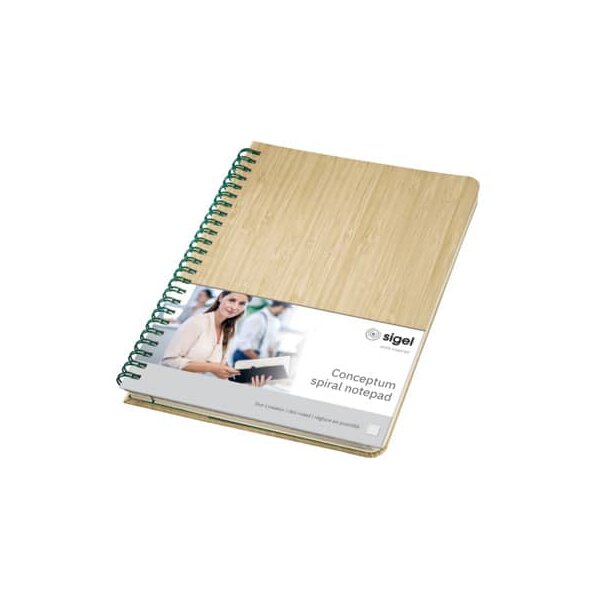 sigel Spiralblock Conceptum Nature Edition A5 Hardcover Dot-Lineatur bamboo
