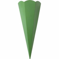 folia Schultüte Rohling, 68cm, 5 Stück, grün