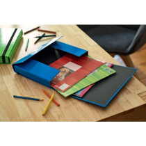 VELOCOLOR Heftbox , Karton, A4, 230 x 320 x 40 mm, 40 mm, blau