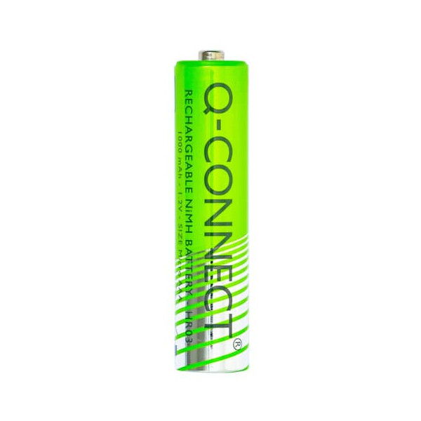 Q-CONNECT Batterie Akku AAA HR03, 2 Stück