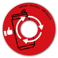 CEP Papierkorb Deckel für Metall, rot