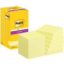 POST-IT Haftnotiz Super Sticky Notes, 76 x 76 mm, gelb,...