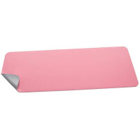 sigel Schreibunterlage einrollbar Lederimitat, 80x30cm, rosa silber