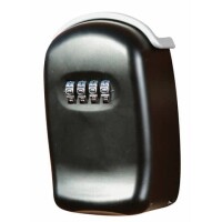 PHÖNIX SAFE Schlüsselbox KEY STORE, 1 Haken, 4-Zahlen-Drehkombinationsschloss, 100x65x35mm, schwarz