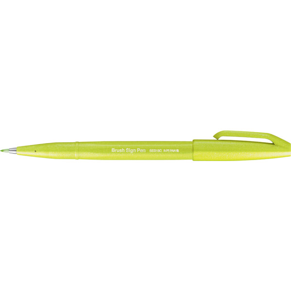 PentelArts Faserschreiber Brush Sign Pen SES15, limonengrün