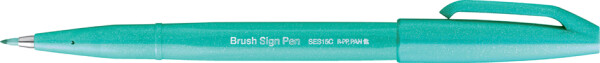 PentelArts Faserschreiber Brush Sign Pen SES15, smaragdgrün