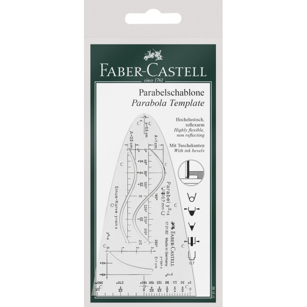 FABER-CASTELL Einheitsparabel, transparent, Kunststoff