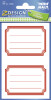 ZDesign SCHOOL Buchetiketten "Rahmen", rot