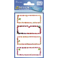 ZDesign HOME Haushalts-Etiketten "Obst Rahmen", ablösbar
