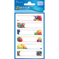 ZDesign HOME Haushalts-Etiketten "Obst Rahmen", ablösbar
