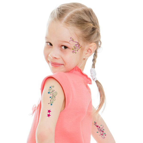 ZDesign KIDS Kinder-Tattoos "Ranken", bunt
