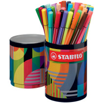 STABILO Fasermaler Pen 68, 45er Metalldose ARTY