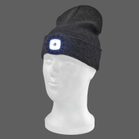 IWH Strickmütze mit LED-Licht, schwarz