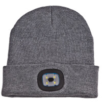 IWH Strickmütze mit LED-Licht, schwarz