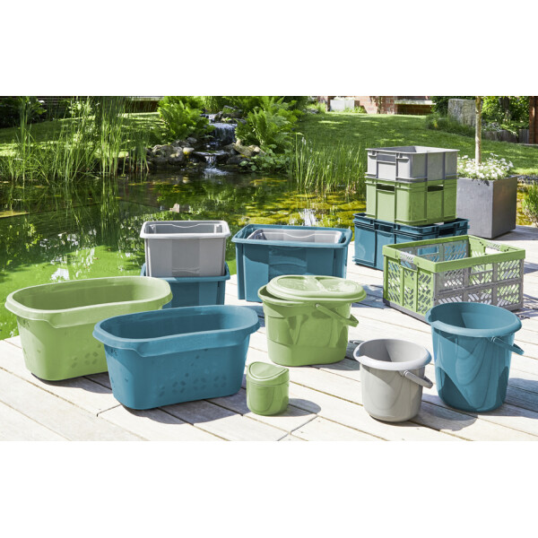 keeeper Aufbewahrungsbox "emil eco", 45 Liter, stone grey