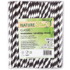 NATURE Star Papiertrinkhalme Classic, 197 mm, schwarz weiß