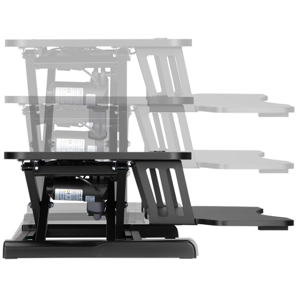 LogiLink Sitz-Steh Workstation mit Tastaturablage,elektrisch