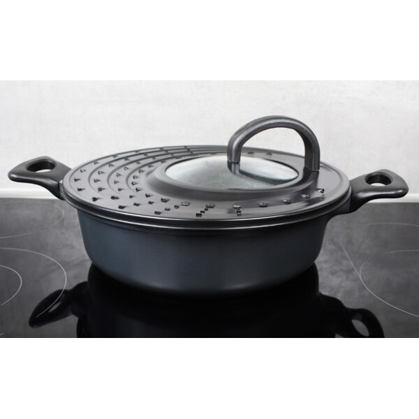 Linden Berg Spritzschutzdeckel, rund, 315 mm, anthrazit