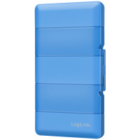 LogiLink Schutzbox für 4x M.2 NGFF NVMe SSDs, blau