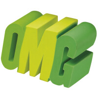 WESTCOTT Kunststoff-Radierer OMG, grün